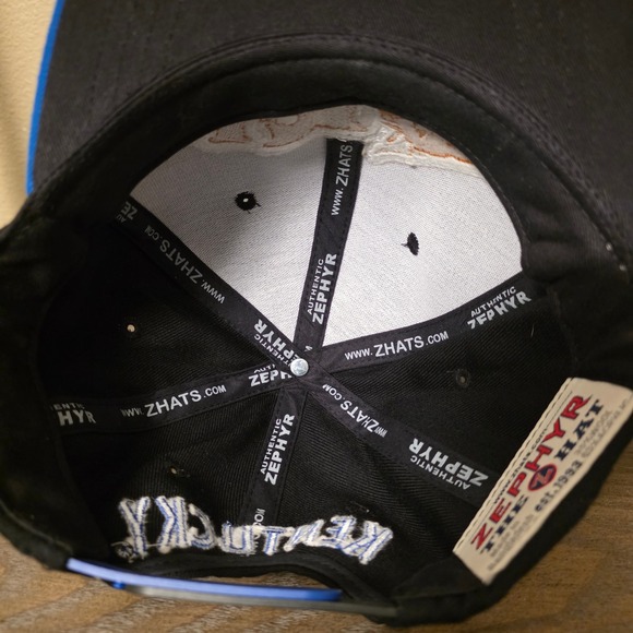 Vtg University of Kentucky Wildcats Zephyr Z Hat NCAA Black Blue Snapback Cap - Picture 6 of 7